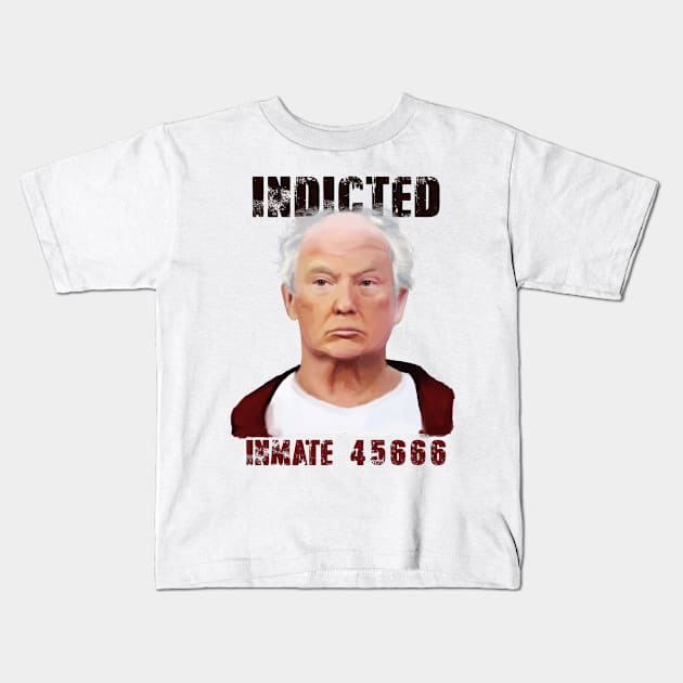 Indicted Inmate 45666 Kids T-Shirt by Mind's Edge Concepts